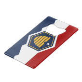 Ouvre-bouteille en acier inoxydable drapeau de l'U (Devant Angle)
