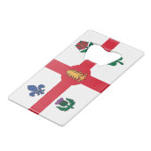 Ouvre-bouteille en acier inoxydable drapeau de Mon (Devant Angle)