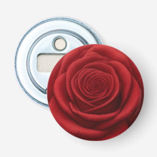 Ouvre-bouteille - Fleur de rose rouge