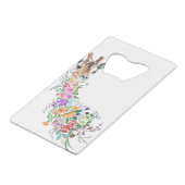 Ouvre-bouteille Girafe Fleurs Colorées (Dos Angle)