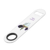Ouvre-bouteille Iris Violet et Blanc Speed (Devant angulaire)