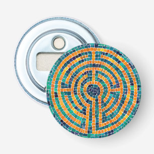 Ouvre-bouteille LABYRINTH II en forme de bouton