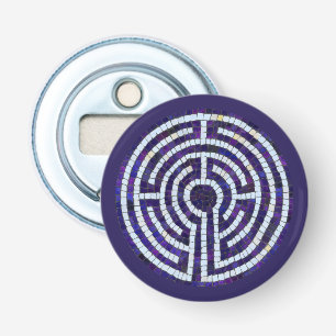 Ouvre-bouteille LABYRINTH VIII en forme de bouton