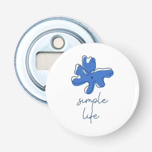 Ouvre-bouteille minimaliste Simple Life (Devant)