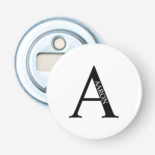 Ouvre-bouteille personnalisé avec monogramme et no