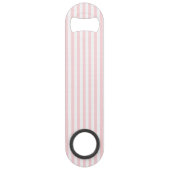 Ouvre-bouteille rapide rayé rose et blanc (Devant)