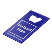 Ouvre-bouteille rectangulaire à marque commerciale (Devant Angle)