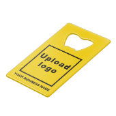 Ouvre-bouteille rectangulaire avec marque commerci (Devant Angle)