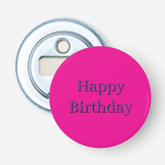 Ouvre-bouteille rose - Joyeux Anniversaire