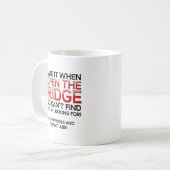 Ouvre le réfrigérateur Mug drôle (Devant gauche)