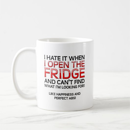 Ouvre le réfrigérateur Mug drôle (Gauche)