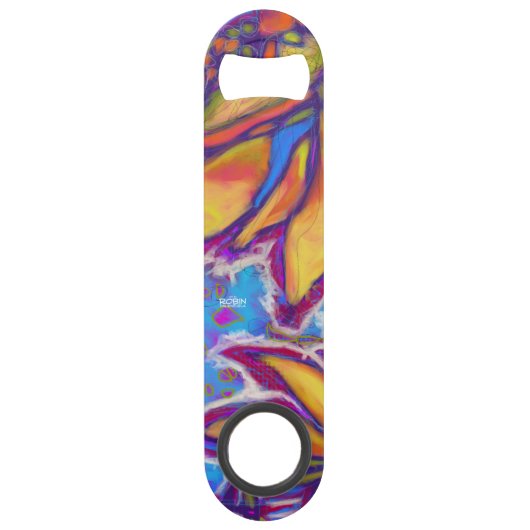 Ouvreur de bouteille d'acier inoxydable "de double (Devant)