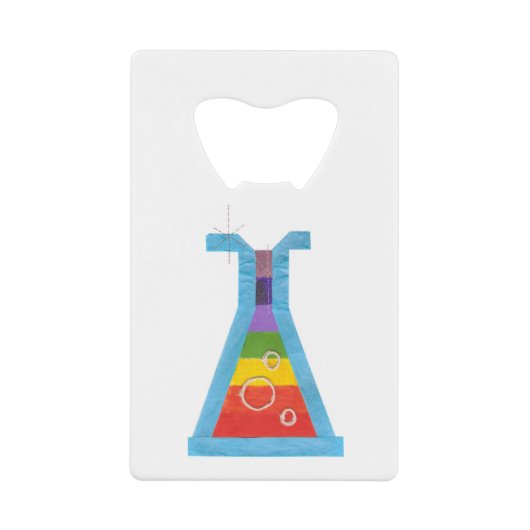 Ouvreur de bouteille de carte de crédit de fiole (Devant)