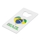 Ouvreur de bouteille de drapeau du Brésil beau (Devant Angle)