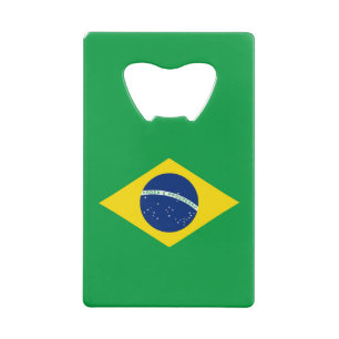 Ouvreur de bouteille de drapeau du Brésil beau