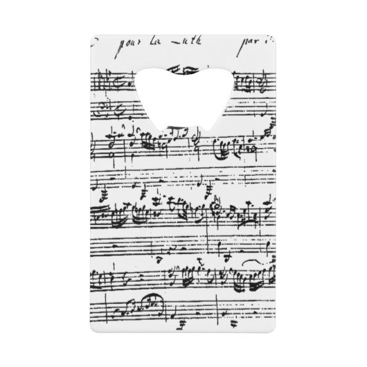 Ouvreur de bouteille de musique de Bach (Devant)