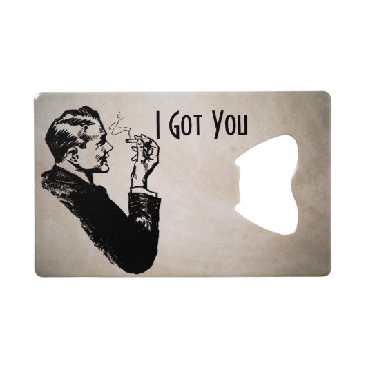 Ouvreur de bouteille de tabagisme de carte de (Dos Horizontal)