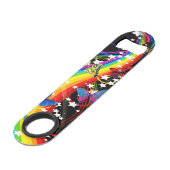 Ouvreur de bouteille de vitesse d'arc-en-ciel de (Devant angulaire)