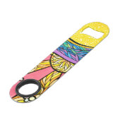 Ouvreur de bouteille de vitesse - plage abstraite (Devant angulaire)