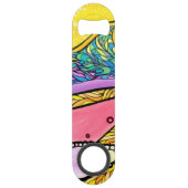 Ouvreur de bouteille de vitesse - plage abstraite (Dos)