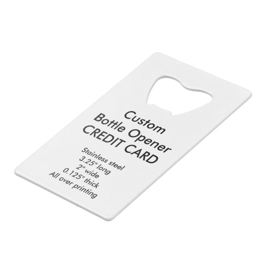 Ouvreur de bouteille fait sur commande de style de (Devant Angle)