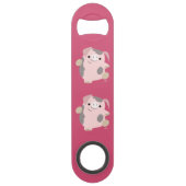 Ouvreur de bouteille mignon de vitesse de porc de (Devant)