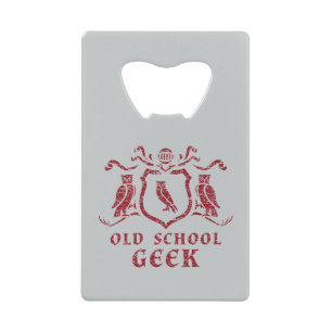 Ouvreur de bouteille rouge de geek de hibou