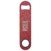 Ouvreur de bouteille rouge fait sur commande de (Dos)