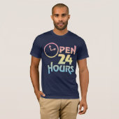 Ouvrez 24 heures de T-shirt de maternité (Devant entier)