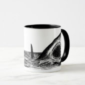 OUVREZ la grande tasse de concepteur de requin (Devant droit)