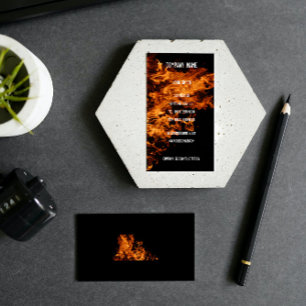 Ouvrez le carte de visite du feu