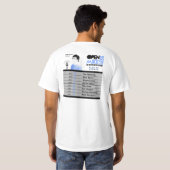 Ouvrez le T-shirt de Mikeless avec les dates (Dos entier)
