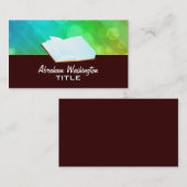 ouvrez les cartes de visite de livre (Devant / Derrière)