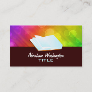 ouvrez les cartes de visite de livre