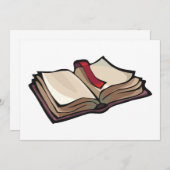 Ouvrez les invitations de livre (Devant / Derrière)