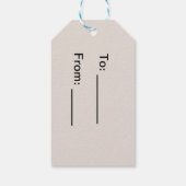 Ouvrez-moi ! étiquette cadeau de Noël (Dos)