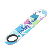 OUVRIER DE BOUTEILLE COLORÉ PERSONNALISÉ (Devant angulaire)