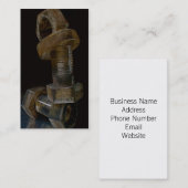 Ouvrier de construction carte de visite (Devant / Derrière)