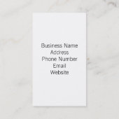 Ouvrier de construction carte de visite (Dos)