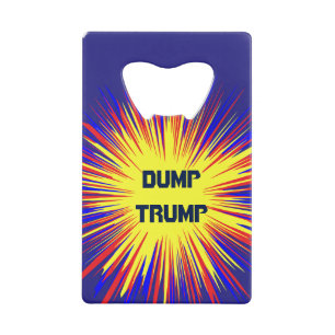 Ouvrir la bouteille de la carte de crédit Trump