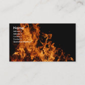 Ouvrir le Carte de visite de flamme (Devant)