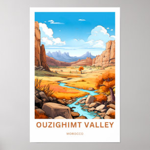 Ouzighimt Valley Marokko Reisprint Poster