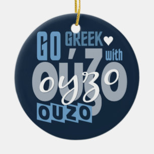 Ouzo aangepaste versiering keramisch ornament