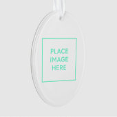 Ovaal acryl Ornament (voorkant)