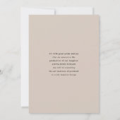 Ovaal Een Foto Beige Afstuderen Aankondiging Kaart (Achterkant)