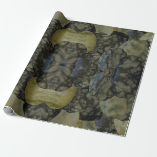 Ovaal gepantserd gemstone 4-deelpatroon cadeaupapier