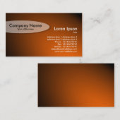 Ovaal - Sinaasappel met potlit Visitekaartje (Voorkant / Achterkant)