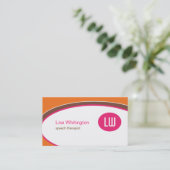 Ovaal Visitekaartje (Staand voorkant)