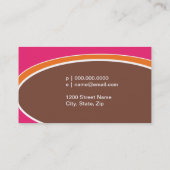 Ovaal Visitekaartje (Achterkant)