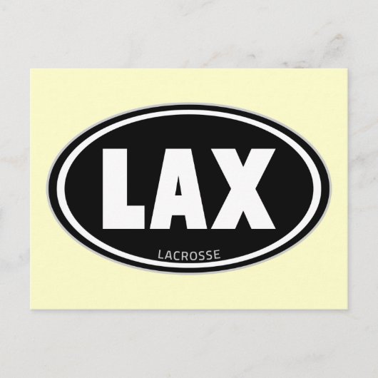 Ovaalzwart Briefkaart (Voorkant)